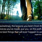 Lessons learned in life